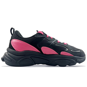 FILA Mars 2 Cushioning Anti-Slip And Wear-Resistant Low-Top Casual Shoes Women's Black Pink 1 2888721