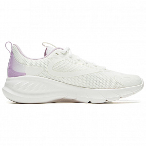 LiNing EasyFit Fle Cushioning Abrasion Resistant Breathable Rebound Low Top Running Shoes Women's White Purple 1 2888737