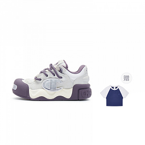 Champion Puffy Shoes AutoSkate V1 Low-Top Skateboard Shoes Women's Pearl Smoke Gray/Dream Purple