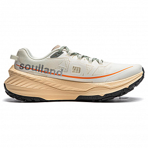 SOULLAND x LiNing Cushioning Slip Resistant Abrasion Resistant Rebound Low Top Running Shoes Men's Ecru 1 2889072