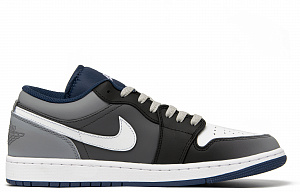 Jordan Air Jordan 1 Vintage Basketball Shoes Men's Low top Black/Gray 1 2889112