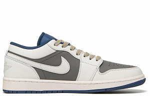 Jordan Air Jordan 1 Desert Heart Anti-Slip Wear-Resistant Low-Top Vintage Basketball Shoes Men's Beige Brown 1 2889118
