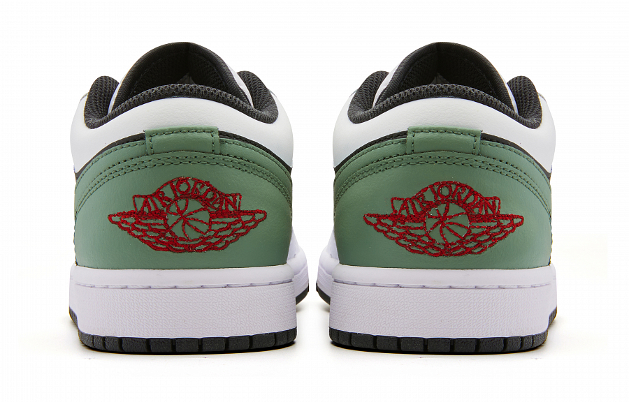 Jordan Air Jordan 1 Low Cushioned Slip-Resistant Low-Top Vintage Basketball Shoes Men's White Green купить в интернет-магазине Yoocart с быстрой доставкой по России.