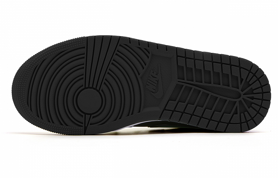 Jordan Air Jordan 1 Low Cushioned Slip-Resistant Low-Top Vintage Basketball Shoes Men's White Green купить в интернет-магазине Yoocart с быстрой доставкой по России.