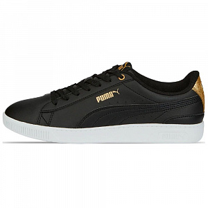 PUMA Vikky V3 Low Top Skateboard Shoes Women's Black Gold