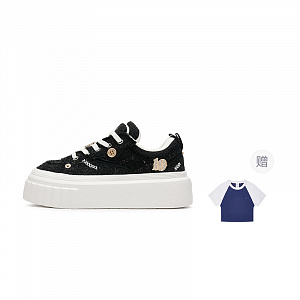 Champion Cake Shoes Champ Creeper Low Top Skateboard Shoes Women's Black White