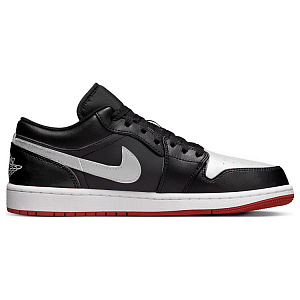Jordan Air Jordan 1 Anti-Slip Wear-Resistant Low-Top Vintage Basketball Shoes Men's Black White 1 2890203