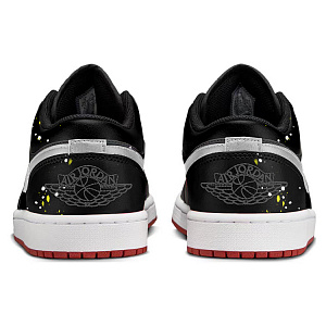 Jordan Air Jordan 1 Anti-Slip Wear-Resistant Low-Top Vintage Basketball Shoes Men's Black White 3 2890205