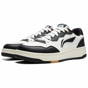 LiNing Tianji Soft Slip Resistant Cushioning Abrasion Resistant Low Top Skateboard Shoes Men's White Black 2 2890265