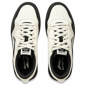 LiNing Tianji Soft Slip Resistant, Abrasion Resistant, Breathable Low top Skateboard Shoes Women's White Black 3 2890298
