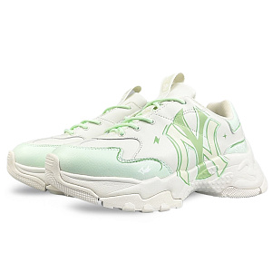 MLB Big Ball Chunky Cushioning Anti-Slip And Wear-Resistant Low-Top Chunky Sneakers Unisex Green White 2 2890326