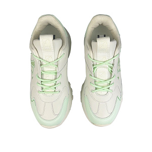 MLB Big Ball Chunky Cushioning Anti-Slip And Wear-Resistant Low-Top Chunky Sneakers Unisex Green White 3 2890327