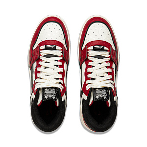 LINING Moonlight White HI Skateboard Shoes Women's Mid top White Red 3 2890411