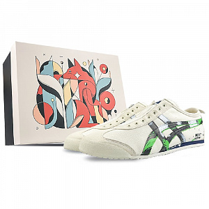 Onitsuka Tiger MEXICO 66 Durable Lightweight Moisture-Wicking Low-Top Casual Shoes Unisex Beige Black Green