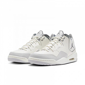 Jordan Courtside 23 Shock Absorbers Slip Resistant Mid Top Vintage Basketball Shoes Men's Gray White 1 2890733