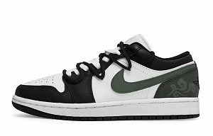 Jordan Air Jordan 1 Vintage Basketball Shoes Men's Low top Green/Black/Green 1 2891302