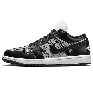Jordan Air Jordan 1 Vintage Basketball Shoes Women's Low top Black/Gray