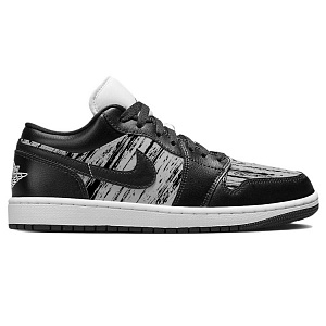 Jordan Air Jordan 1 Vintage Basketball Shoes Women's Low top Black/Gray 1 2891346