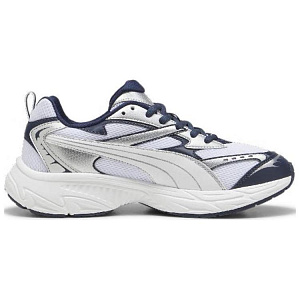PUMA Morphic Abrasion Resistant Low Top Casual Shoes Unisex White Silver 1 2891633