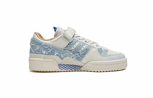 Adidas Originals FORUM 84 101 Anti Slip Wear Resistant Low Top Skateboard Shoes Unisex White Blue 1 2891716