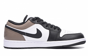 Jordan Air Jordan 1 Slip-Resistant Low-Top Vintage Basketball Shoes Men's Black Brown 1 2891995