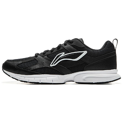 LiNing R037 Shock Absorbers Slip Resistant, Abrasion Resistant, Breathable Low Top Running Shoes Men's Black