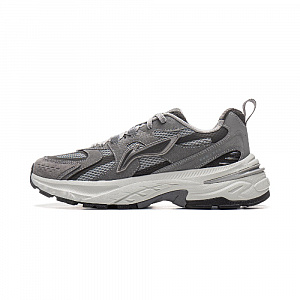 LiNing Beichen 2K Anti Slip And Wear Resistant Height Increasing Low top Chunky Sneakers Men's Gray