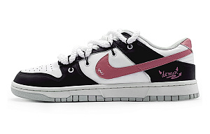 Nike Dunk 'Neutral Grey' Slip-Resistant Cushioning Abrasion-Resistant Low-Top Skateboard Shoes GS Black Pink 1 2892924