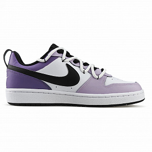 Nike Court Borough Slip-Resistant Cushioning Abrasion-Resistant Low-Top Skateboard Shoes GS Purple White 1 2893105