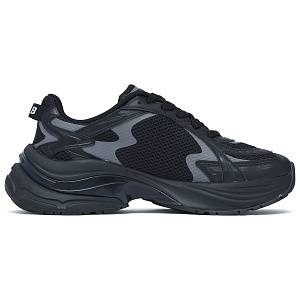 MLB Curve Runner Low Top Casual Running Shoes Unisex Black 1 2893151