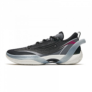 Anta Three-point Rain1.0 Cushioned Slip-Resistant Low-Top Basketball Shoes Men's Black Gray Red