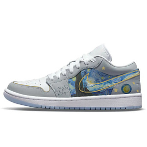 Jordan Air Jordan 1 Vintage Basketball Shoes Women's Low top White/Gray