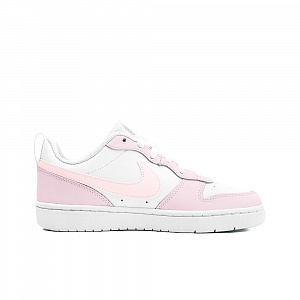 Nike Court Borough Slip Resistant, Abrasion Resistant, Waterproof Low Top Skateboard Shoes GS Pink White 1 2894981