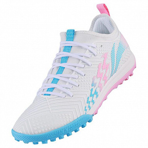 LiNing Shadow 2 TF Rubber Broken Studs Cushioning, Wear Resistant Soccer Shoes Men's White Blue Pink 1 2894994