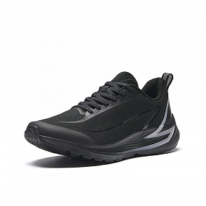 Anta Cushioned Slip-Resistant Low-Top Running Shoes Men's Black Gray 1 2895074