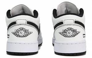 Jordan Air Jordan 1 Low Cushioning Slip Resistant Low Top Vintage Basketball Shoes Women's White Black 2 2895087