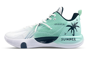 LiNing Speed 8 TD Cushioning, Slip Resistant, Abrasion Resistant Support Low Top Basketball Shoes Men's White Green 1 2895134