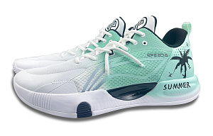 LiNing Speed 8 TD Cushioning, Slip Resistant, Abrasion Resistant Support Low Top Basketball Shoes Men's White Green 3 2895136