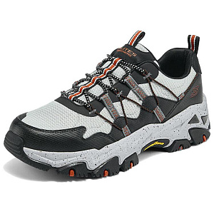 Skechers D'LITES Hiker Abrasion Resistant Low top Casual Shoes Men's Black Orange 2 2895268