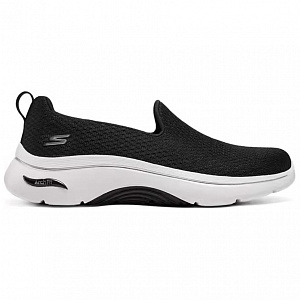 Skechers Women's GO WALK Low Top Casual Shoes Women's Black White 1 2895668
