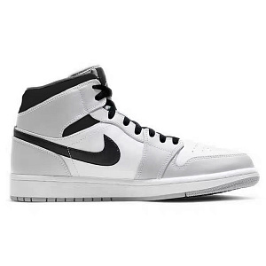 Jordan Air Jordan 1 Vintage Basketball Shoes Men's Mid top White/Gray/Black 1 2895860