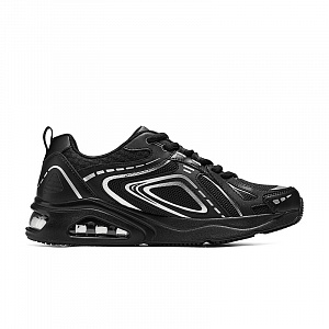 Skechers Street Breathable And Resilient Low-Top Running Shoes Men's Black 1 2895940