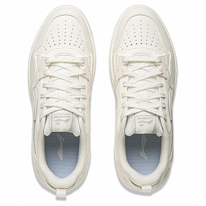 LiNing Yuan Chu Slip Resistant, Abrasion Resistant, Lightweight, Breathable Low Top Skateboard Shoes Women's Ivory 3 2896031