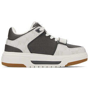 MLB Chunky Liner Mid-Top Casual Shoes Unisex Gray White 1 2896195