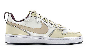 Nike Court Borough Low 2 Non-slip Lightweight Low-Top Skateboard Shoes GS White Yellow 1 2897328