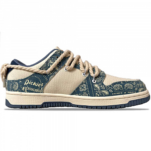 Dickies Van Gogh Genesis Rose Blood Book Ink Splatter Distressed Low-Top Skateboard Shoes Men's Navy Blue 1 2897519