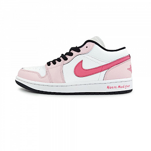 Jordan Air Jordan 1 Anti-Slip And Wear-Resistant Lightweight Low-Top Vintage Basketball Shoes Women's Pink