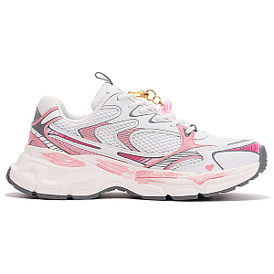 Kappa Anti-Slip And Wear-Resistant Breathable Low-Top Running Shoes Unisex Pink White 1 2898411