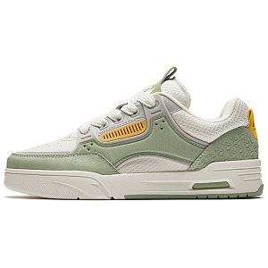 Anta AOJIE Anti-Slip Wear-Resistant Low-Top Skateboard Shoes Women's White Green