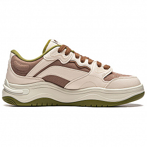 LiNing Future Flow Cushioning Support Wear-Resistant Slip-Resistant Low-Top Skateboard Shoes Women's Beige Brown 1 2899503